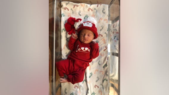 Couple welcomes baby girl on Christmas morning in Round Rock