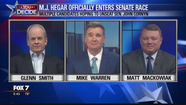 FOX 7 Discussion: MJ Hegar files to run against Sen. John Cornyn