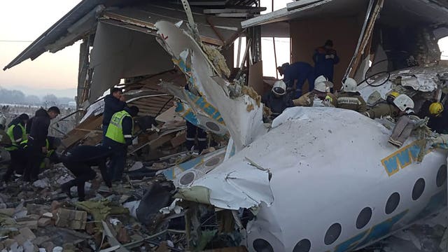 12 killed, dozens hurt after jetliner crashes in Kazakhstan