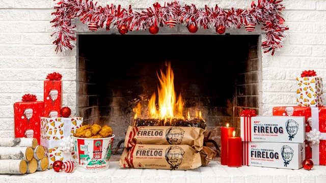 Fried chicken-scented fireplace logs from KFC are back