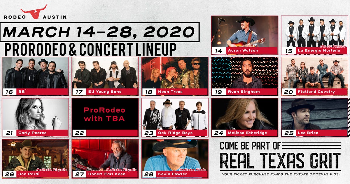 Rodeo Austin releases 2020 entertainment lineup | FOX 7 Austin