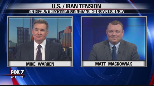 FOX 7 Discussion: Tensions between US, Iran after missile strike