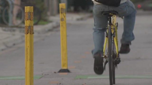 Austin drivers parked in a bike lane will be cited or towed