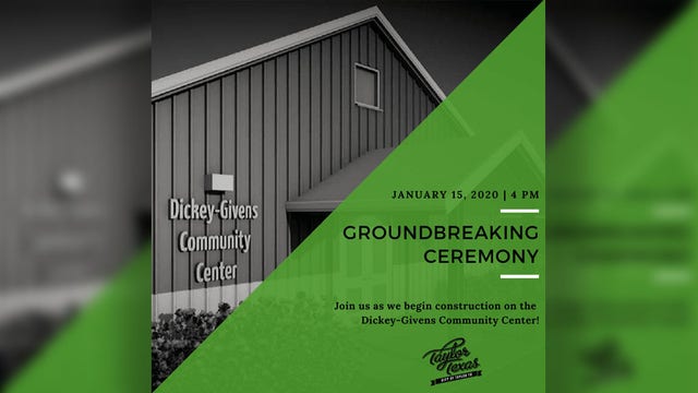 City of Taylor holding groundbreaking ceremony for new Dickey-Givens Community Center