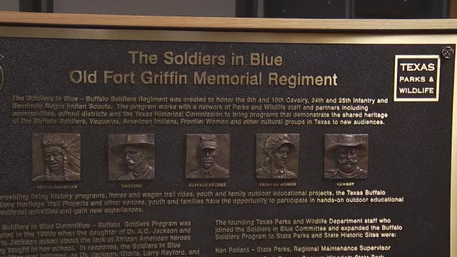 New Buffalo Soldier plaque unveiled by Texas Parks and Wildlife