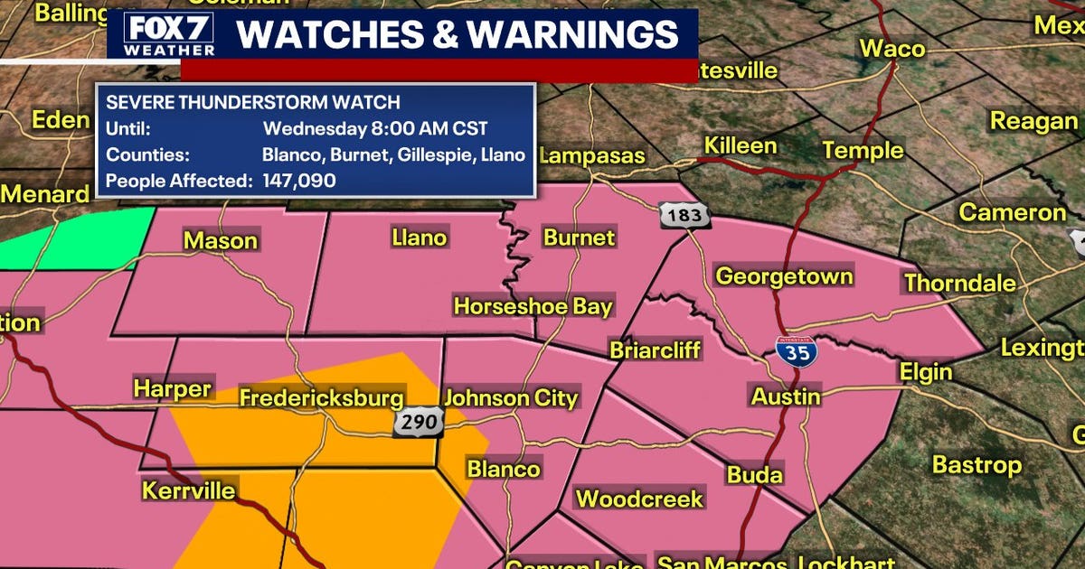 Severe storms possible across most of Central Texas | FOX 7 Austin