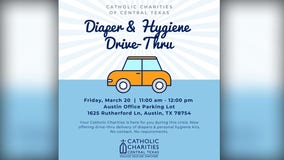 Catholic Charities of Central Texas holds baby diaper drive-thru amid coronavirus outbreak