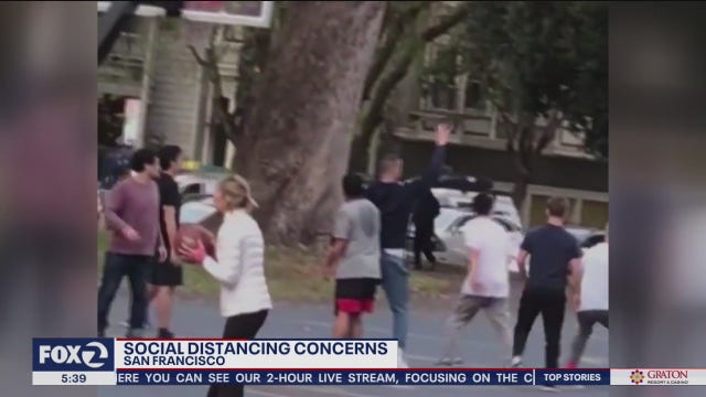 These San Franciscans obviously didn't get the social distancing memo