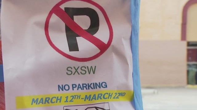 Roads, parking spots blocked off downtown despite SXSW being canceled