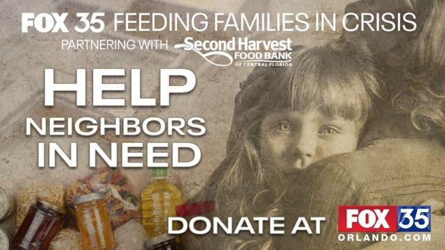 FOX 35 raises over $80K for Second Harvest Food Bank to help families during coronavirus outbreak