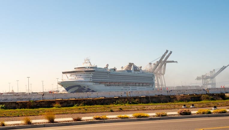 Grand Princess At Port Of Oakland