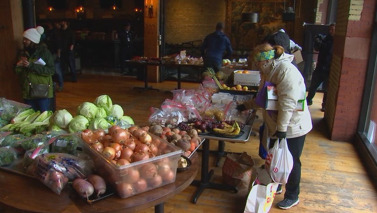 Chefs give away food