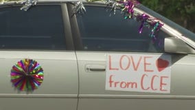 Staff at Cottonwood Creek Elementary get together for Caravan of Love