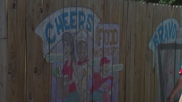 Chalk murals popping up in Round Rock show support for essential workers
