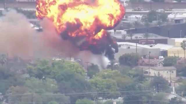 Watch: Massive fire ignites at Burbank electrical facility