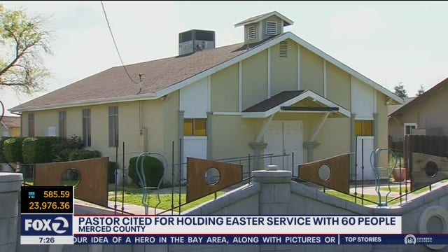 Sheriff cites California pastor for 'hiding' congregants on Easter Sunday