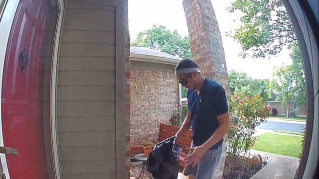 Search for porch pirate suspect in Round Rock