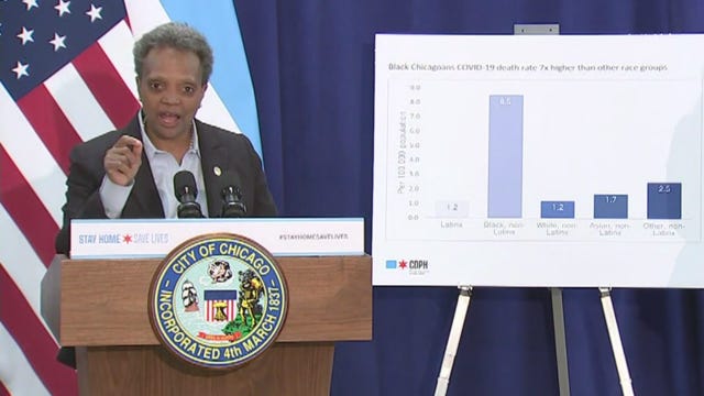 Lightfoot: Virus deaths in black community 'devastating'