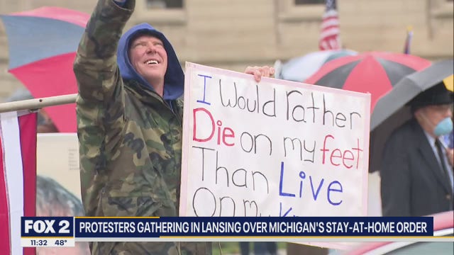Second wave of protests hit Lansing capitol on Thursday