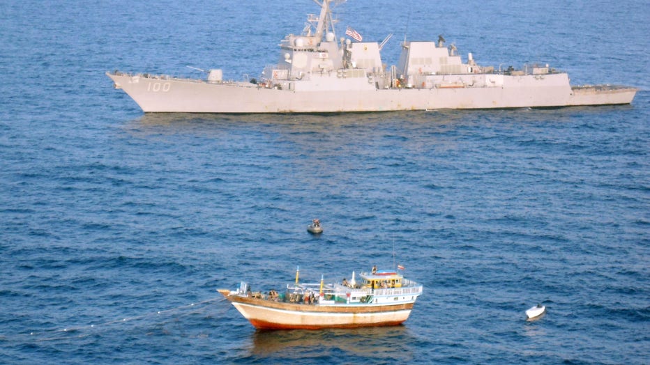 U.S. Navy Warship Rescues Iranian Fishing Boat Crew Held By Pirates