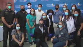 Mark Wahlberg, Mario Lopez thank Children's Hospital of LA staff on National Nurses Day