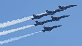 Blue Angels flyover pays tribute to frontline workers in DFW