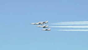 Thunderbirds honor hospital heroes in special flyover in SoCal