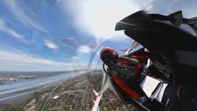 Thunderbirds fly over Austin to honor those working on the frontlines during the COVID-19 pandemic