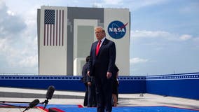 Historic NASA launch provides Trump moment to relish during difficult week