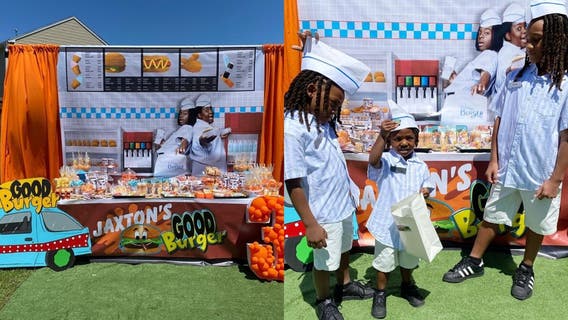 3-year-old's 'Good Burger' birthday theme is a flashback to the 90's