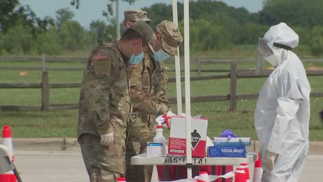 National Guard led COVID-19 testing site opens in Taylor