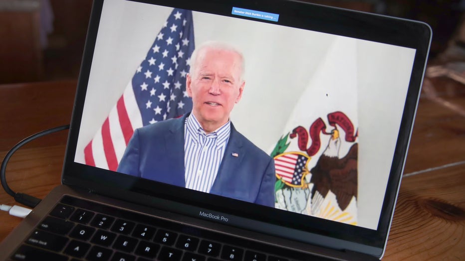Democratic Presidential Candidate Joe Biden Holds Virtual Town Hall, As Public Gatherings Are Curtailed Due To Coronavirus