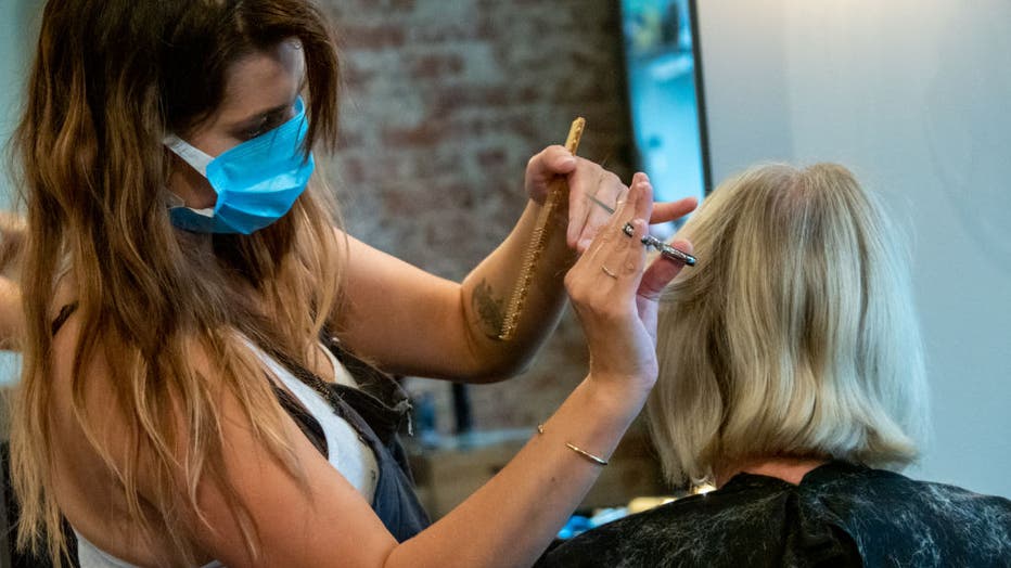 Beauty Salons, Barber Shops And Salons Reopen For Business In Ohio, USA