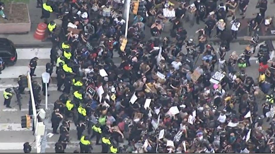 Demonstrators Clash With Atlanta Police In Violent Protest Against ...