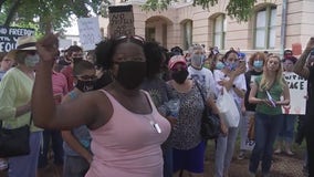 Protesters around Georgetown Square joined by county, city leaders