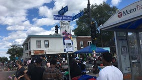 Unofficial 'George Floyd Ave.' sign installed at 38th and Chicago in Minneapolis