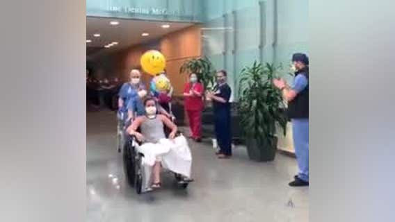 Austin mother holds baby for the first time after recovering from COVID-19