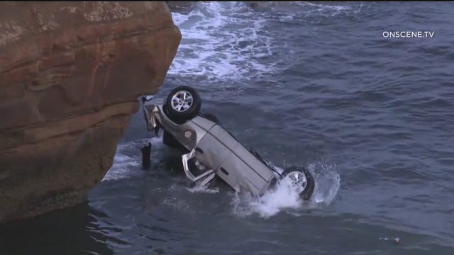 California father accused of driving off cliff with young daughters inside vehicle