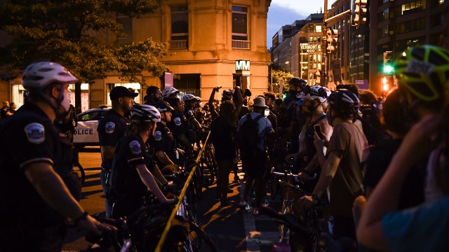 Tension overnight after protesters cleared from area near White House