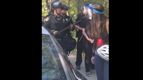 Protesters chain themselves to California governor's house as prison deaths rise