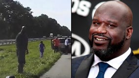 Shaq stops to help driver after crash on Florida highway