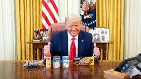 President Trump poses for photo with Goya food products following calls for boycott