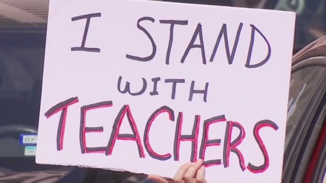 Teachers rally in Austin for safer re-opening guidelines