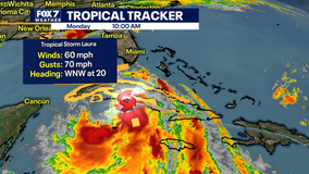 Tropical Storm Marco weakens, Tropical Storm Laura expected to intensify