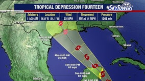 Texans urged to monitor weather as Tropical Depression approaches Texas