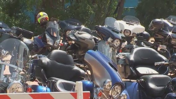 Motorcycle clubs show solidarity for Thin Blue Line LEMC members killed in crash