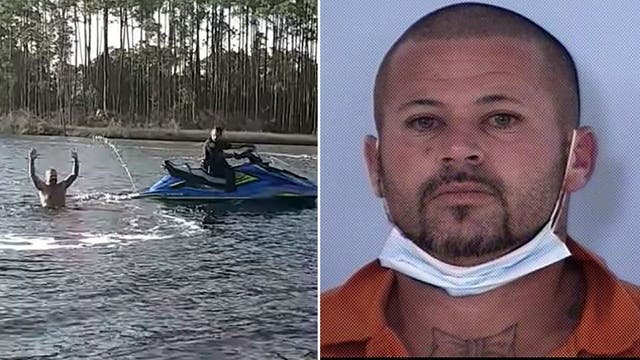 Florida deputy jumps on Jet Ski, chases down fugitive trying to swim away, body cam video shows