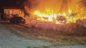 San Marcos family of six survives mobile home fire