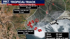 Abbott says to monitor flood threats as Tropical Storm Beta approaches