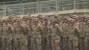 Friends, family say goodbye to Texas National Guard soldier deploying overseas